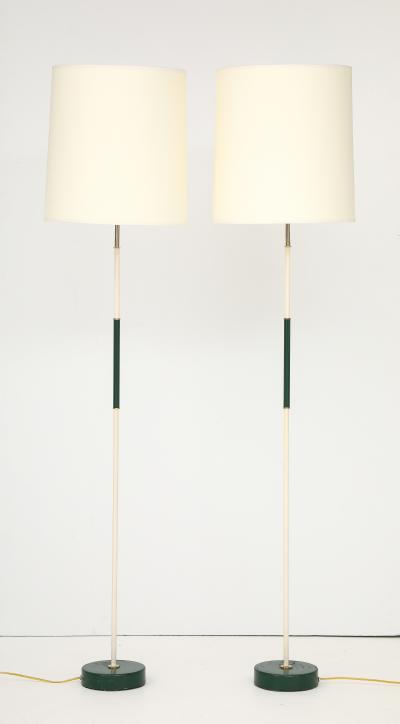 A Pair of Swedish Painted Floor Lamps Circa 1940s