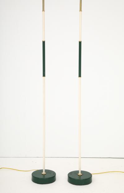 A Pair of Swedish Painted Floor Lamps Circa 1940s