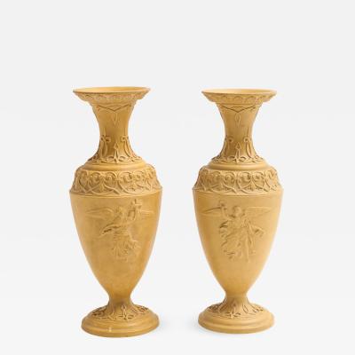 A Pair of Terracotta Urns