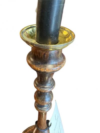 A Pair of Turned Candlesticks