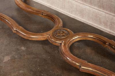 A Pair of Upholstered Giltwood Benches