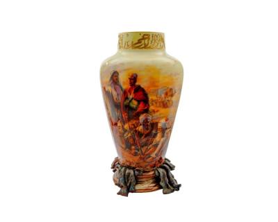 A Palatial Sevres Orientalist Vase Prayers in the Desert by Andre Dore