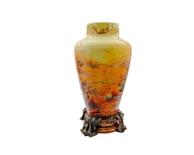 A Palatial Sevres Orientalist Vase Prayers in the Desert by Andre Dore