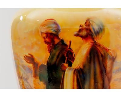 A Palatial Sevres Orientalist Vase Prayers in the Desert by Andre Dore