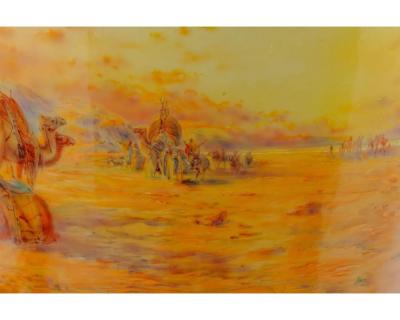 A Palatial Sevres Orientalist Vase Prayers in the Desert by Andre Dore