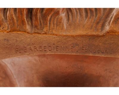 A Patinated Bronze Bust of Jesus Christ by Clesinger and Barbedienne 15 High