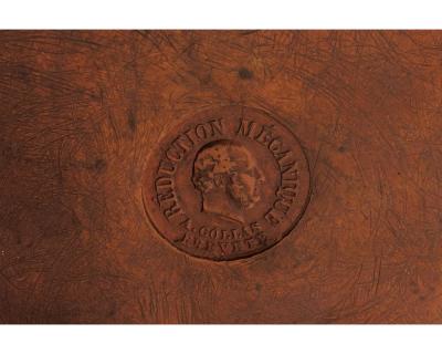 A Patinated Bronze Bust of Jesus Christ by Clesinger and Barbedienne 15 High