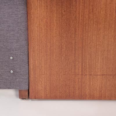 A Paul McCobb for Calvin Irwin upholstered king size teak headboard C 1950