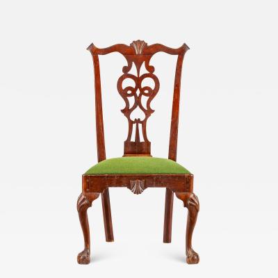 A Pennsylvania or Maryland walnut side chair