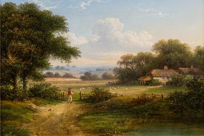 A Picturesque Devonshire Landscape 19th Century