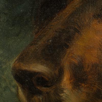 A Portrait of a Dog likely European 20th C 