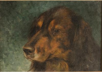 A Portrait of a Dog likely European 20th C 