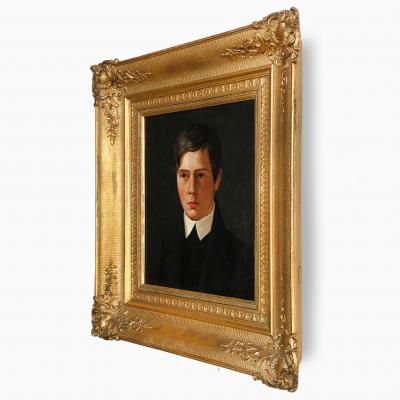 A Portrait of a Young Man Danish School Late 19th Century