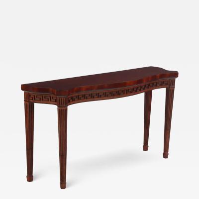 A Quality Georgian style mahogany console table C 1950 Branded Stanford 