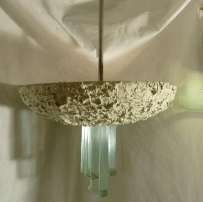 A RARE FONTANA ARTE CEILING LIGHT