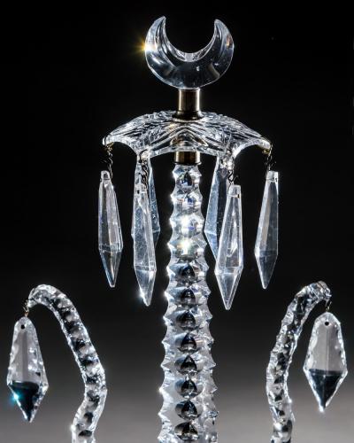 A RARE PAIR OF GEORGE III ROCOCO CANDELABRA