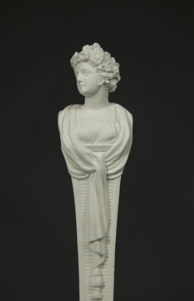 A RARE SET OF MENNECY PORCELAIN HERM FIGURES REPRESENTING THE FOUR SEASONS