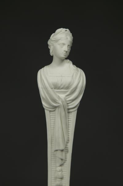 A RARE SET OF MENNECY PORCELAIN HERM FIGURES REPRESENTING THE FOUR SEASONS