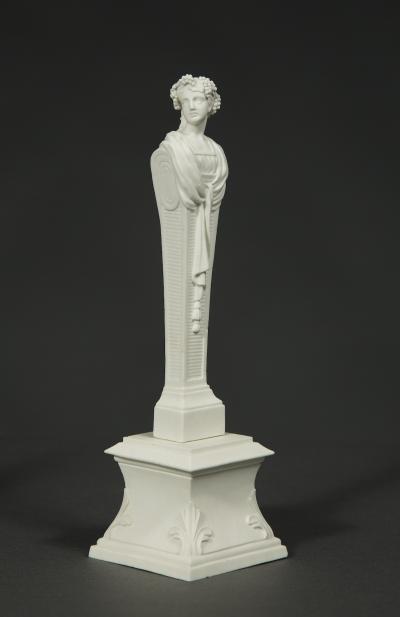 A RARE SET OF MENNECY PORCELAIN HERM FIGURES REPRESENTING THE FOUR SEASONS