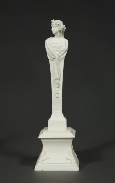 A RARE SET OF MENNECY PORCELAIN HERM FIGURES REPRESENTING THE FOUR SEASONS