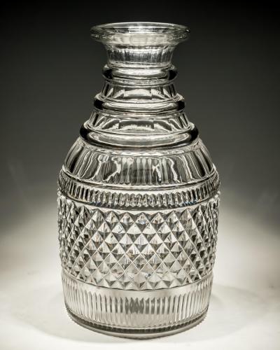 A REGENCY CUT GLASS MAGNUM CARAFE