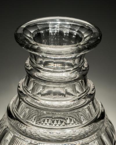 A REGENCY CUT GLASS MAGNUM CARAFE