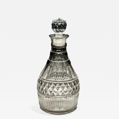 A REGENCY CUT GLASS MAGNUM DECANTER