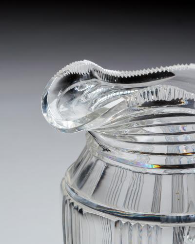A REGENCY CUT GLASS WATER JUG