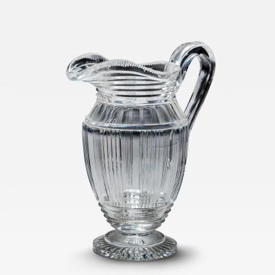 A REGENCY CUT GLASS WATER JUG