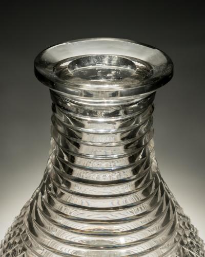 A REGENCY DIAMOND STEP CUT MAGNUM CARAFE