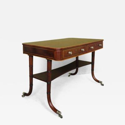 A REGENCY MAHOGANY WRITING TABLE