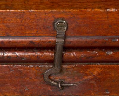 A REGENCY METAMORPHIC WALNUT SIDE CHAIR LIBRARY STEPS