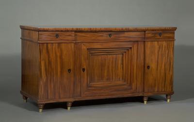 A REMARKABLE NEOCLASSICAL PERIOD MAHOGANY SIDE CABINET