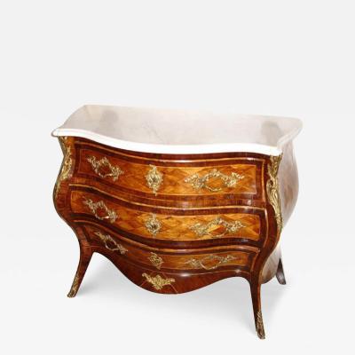 A Rare 18th Century Italian Louis XV Arbalette Bomb Commode