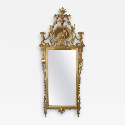 A Rare 18th Century Louis XVI Giltwood Pier Mirror