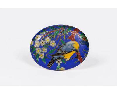 A Rare Alexis Falize Antique Gold and Cloisonn Enamel Locket Circa 1867