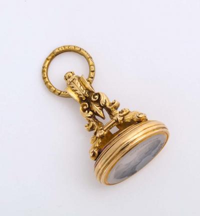 A Rare American Gold Intaglio Seal of George Washington Early 19th Century