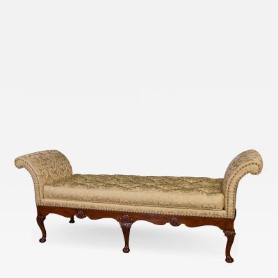 A Rare George II Walnut Shell Carved Day Bed