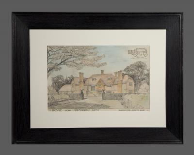 A Rare Group Of Five Perspective Drawings Designed By Robert Weir Schultz