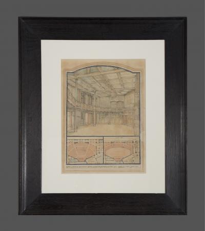 A Rare Group Of Five Perspective Drawings Designed By Robert Weir Schultz