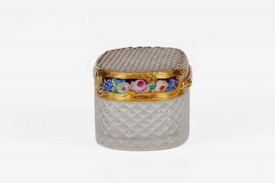 A Rare Louis XVI Gold and Enamel Rock Crystal Snuff Box Rothschild Provenance