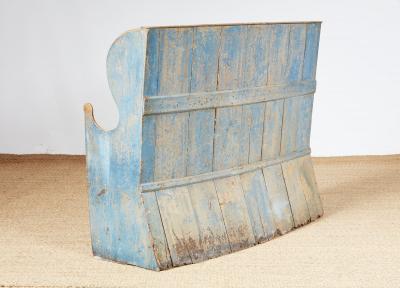 A Rare Original West Country Blue Painted Settle