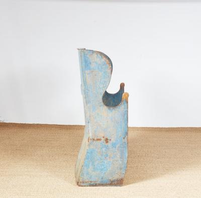 A Rare Original West Country Blue Painted Settle