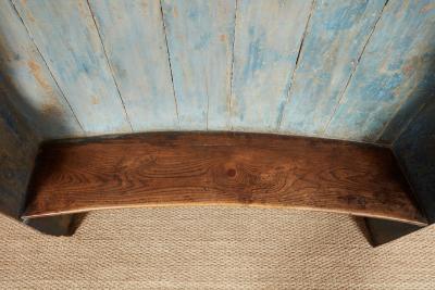 A Rare Original West Country Blue Painted Settle