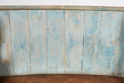 A Rare Original West Country Blue Painted Settle