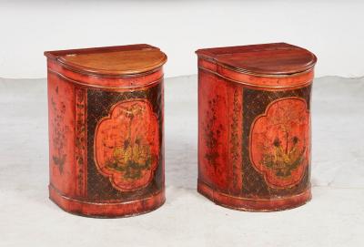 A Rare Pair of Luxury Chinoiserie Tea Cannister Shop Fittings