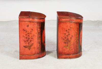 A Rare Pair of Luxury Chinoiserie Tea Cannister Shop Fittings