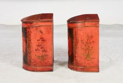 A Rare Pair of Luxury Chinoiserie Tea Cannister Shop Fittings