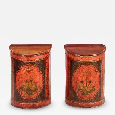 A Rare Pair of Luxury Chinoiserie Tea Cannister Shop Fittings