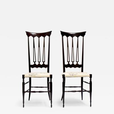 A Rare Pair of Spada Chiavari Chairs